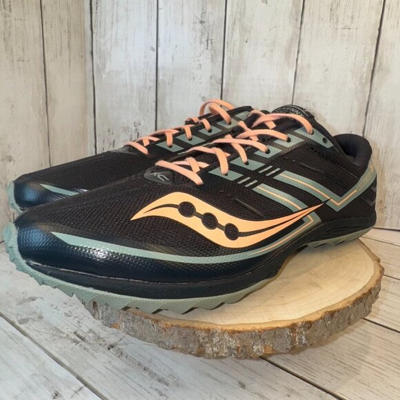 Saucony Womens Sz 10 Kilkenny XC7 Spiked Cross Country Running Shoes Black/Pink - Picture 5 of 8